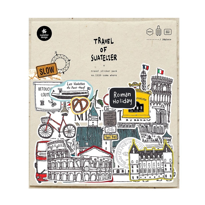 Suatelier Travel Luggage Sticker Pack – Some Where
