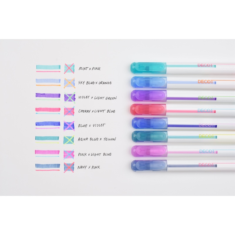 Sun-Star Overlay Marker – DECOT 3 Mint x Pink