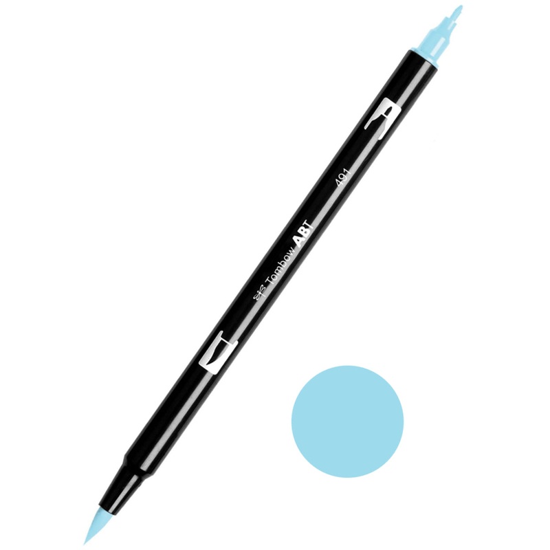 Tombow ABT-491 Glacier Blue Dual Brush Pen