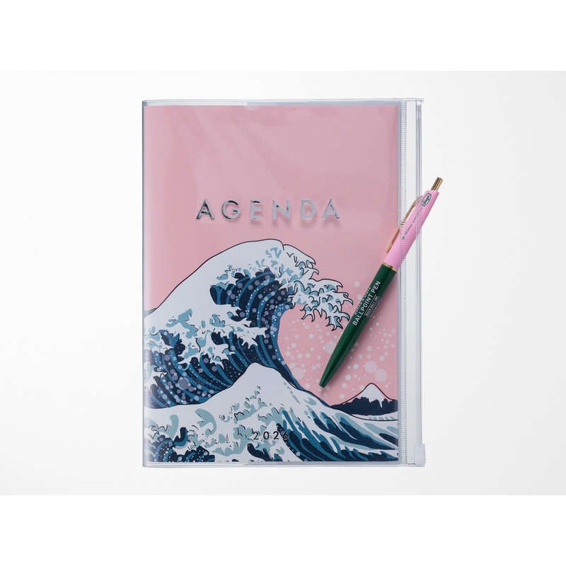 2026 Mark’s 16 Month Pink Wave Weekly Planner