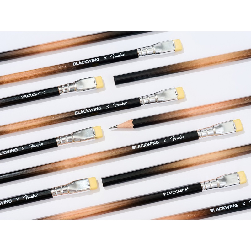 Blackwing x Fender Sunburst Stratocaster Pencils – Set of 12