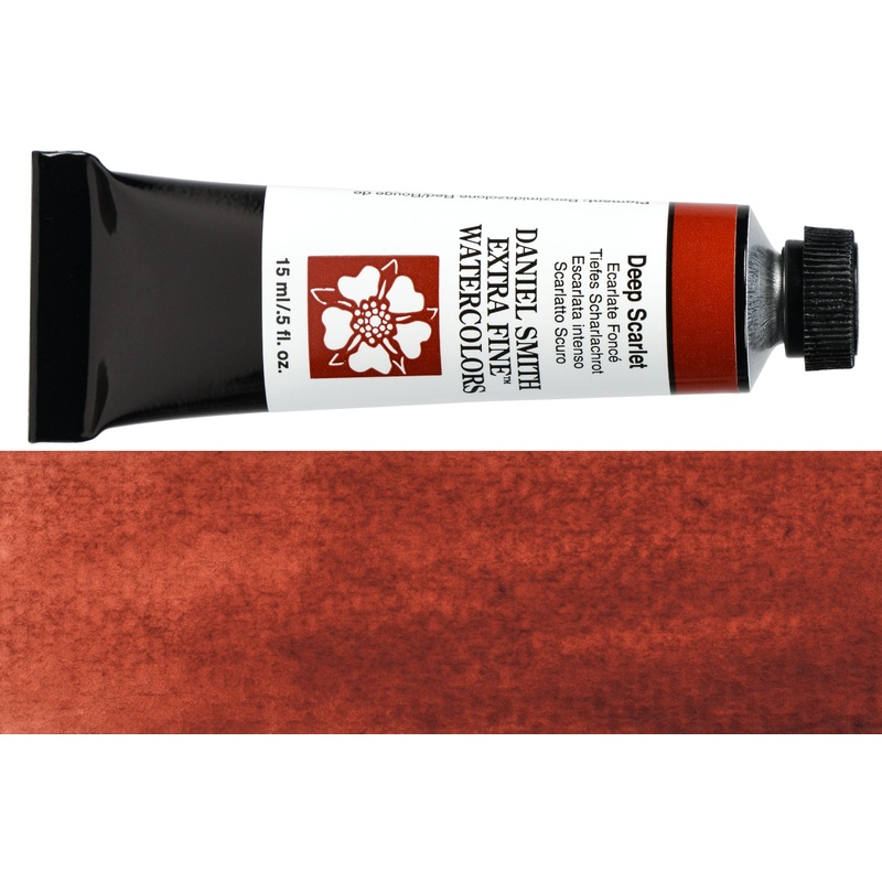 Daniel Smith Extra Fine Watercolor, 15 mL, Deep Scarlet