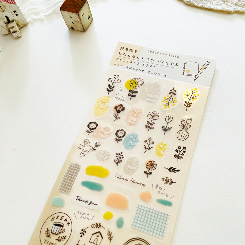 Furukawa Paper Planner Clear Sticker – Flower