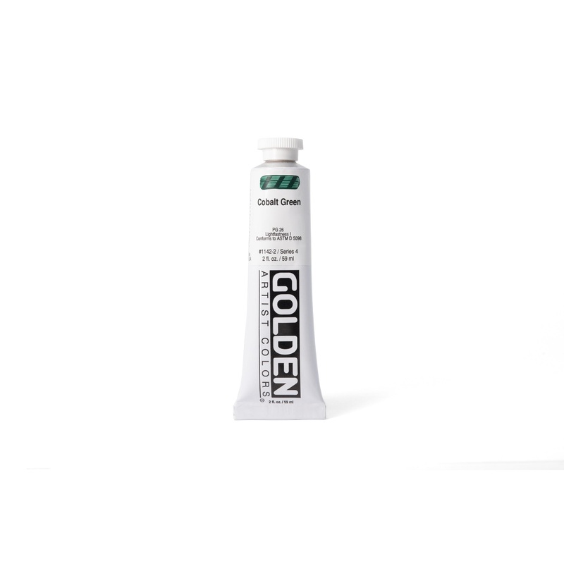 Golden Heavy Body Acrylics, Cobalt Green, 2 oz. Tube