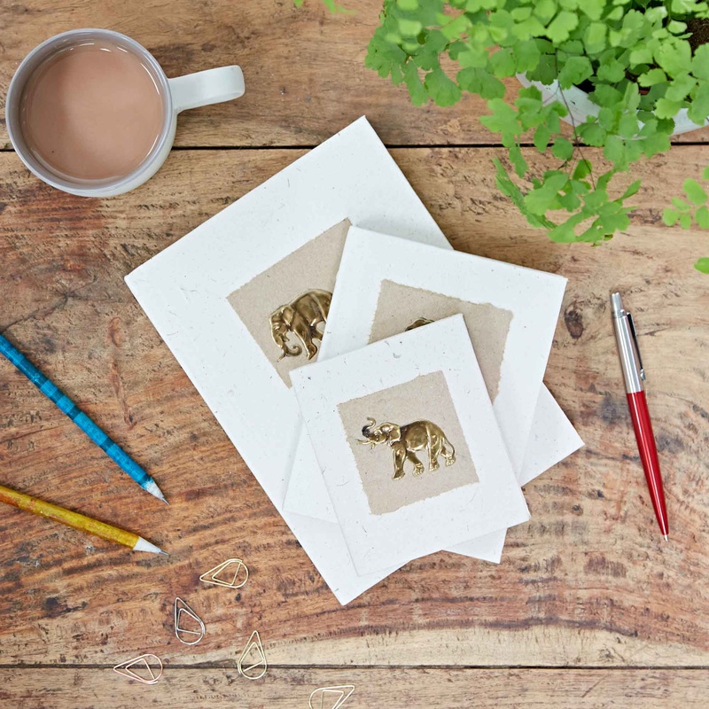 Handmade Elephant Dung Journal Notebook Large