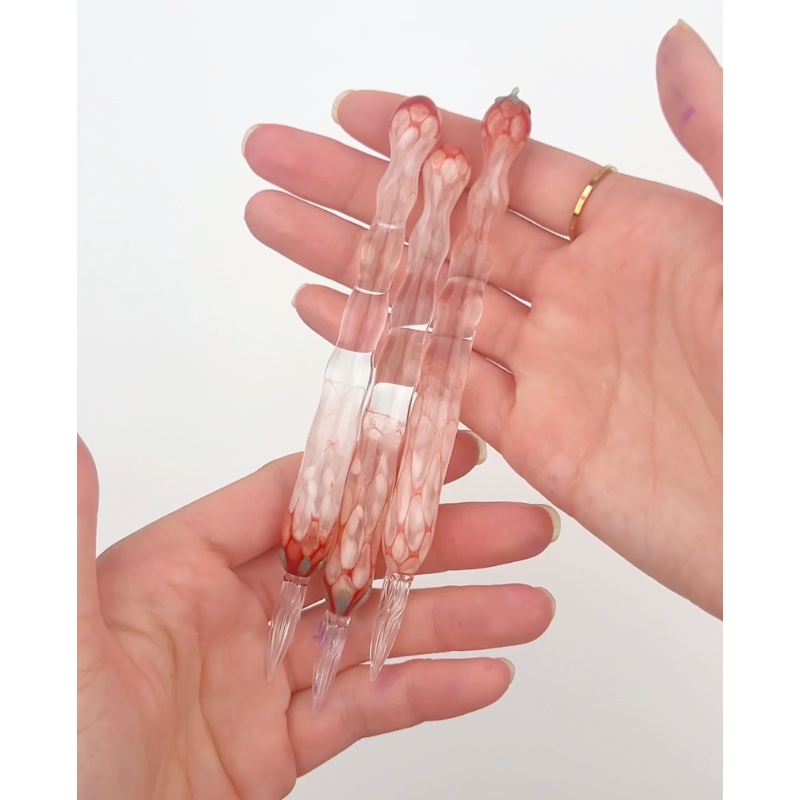 ISA-na Glass Pen – Strawberry Version 1 – With Stem