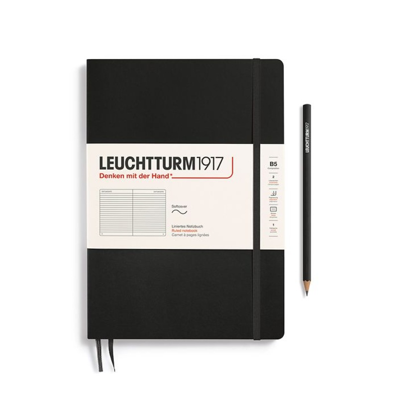 Leuchtturm B5 Softcover Notebook – Ruled Lilac