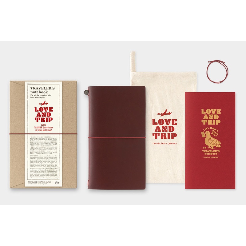 TRAVELER’s Notebook – Regular Size – LOVE AND TRIP – Limited Edition (Preorder starts April 8 @ Noon EST, Ships April 24)