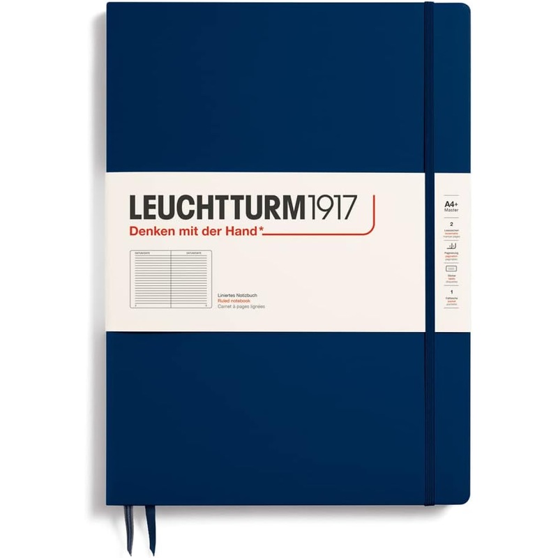 Navy, Master Slim (A4+), 123 p., ruled