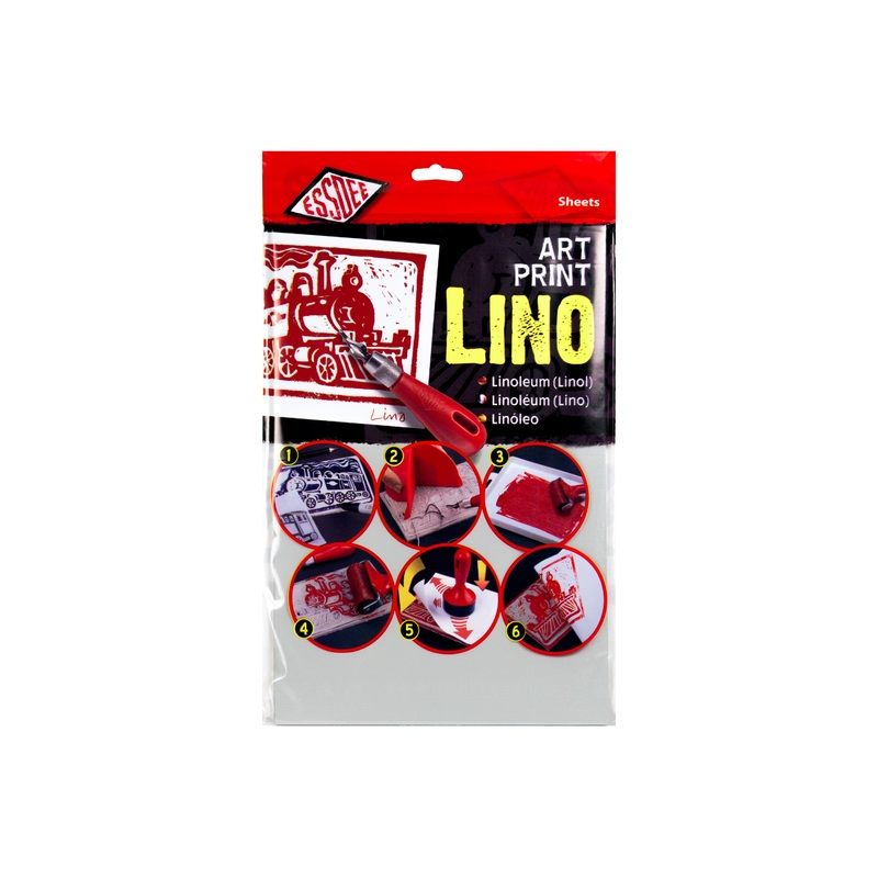 Unmounted Grey Linoleum Sheets, Pack of 2 4″ x 6″ (Pack of 2)