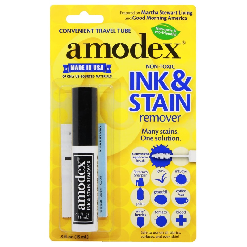 Amodex Ink & Stain Remover Pocket & Travel Size – 0.5 oz