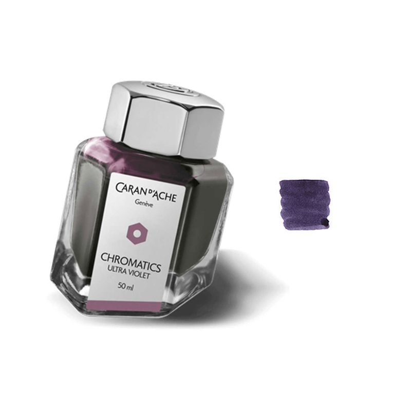 Caran d’ Ache Chromatics Ink Bottle, Ultra Violet – 50ml