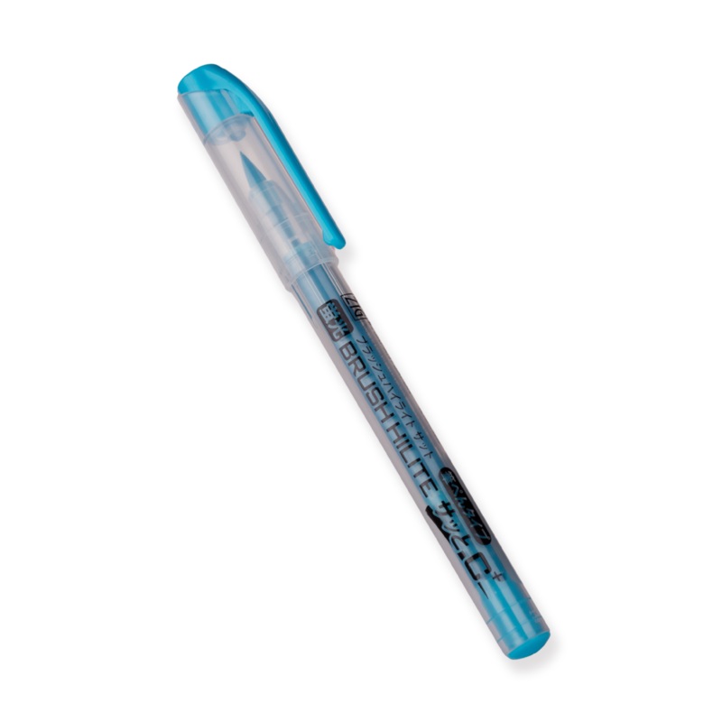 Kuretake Brush High-Lite Quick C+ Highlighter Pen – Light Blue