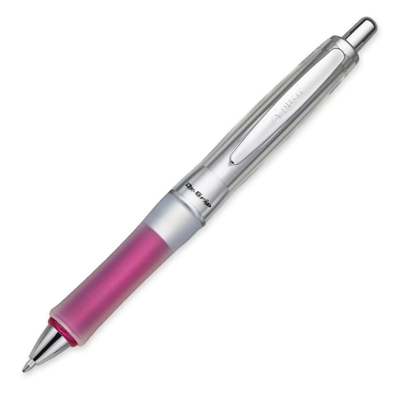 Pilot Dr. Grip Center of Gravity Retractable Ballpoint Pen in Pink – Medium Point