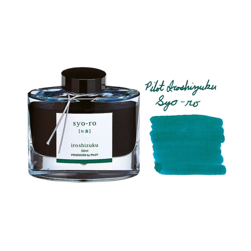 Pilot Iroshizuku 50ml Ink Bottle Fountain Pen Ink – Syo-ro (Grey Turquoise)