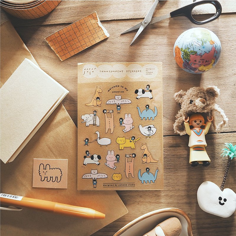 Yohand Studio Clear Sticker Sheet – Animals