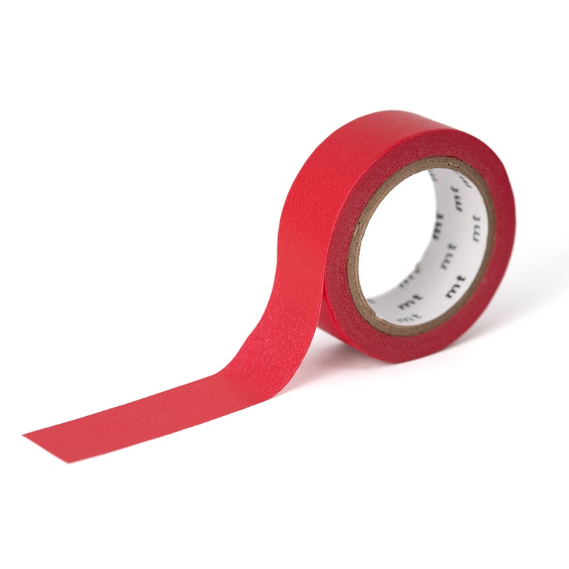 mt Washi Tape, 15 mm, Solid Red