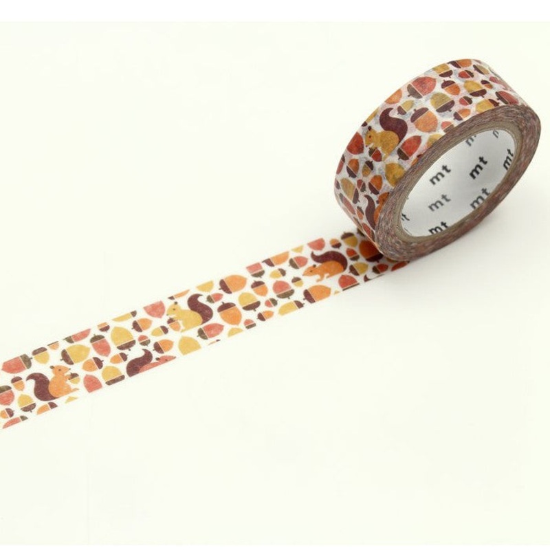 MT Washi Tape – Squirrel and Acorn