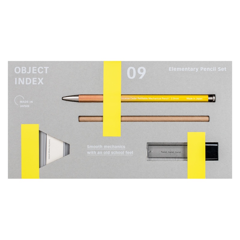 Object Index 09: Elementary Pencil Set, Yellow/Cedar