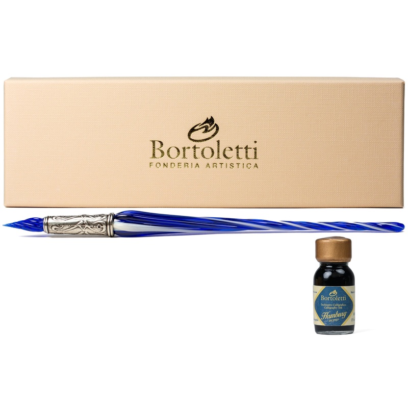 Orseolo Glass Pen Set, Blue