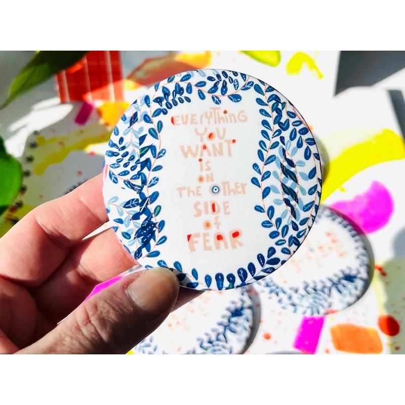 Other Side of Fear Fridge Magnet