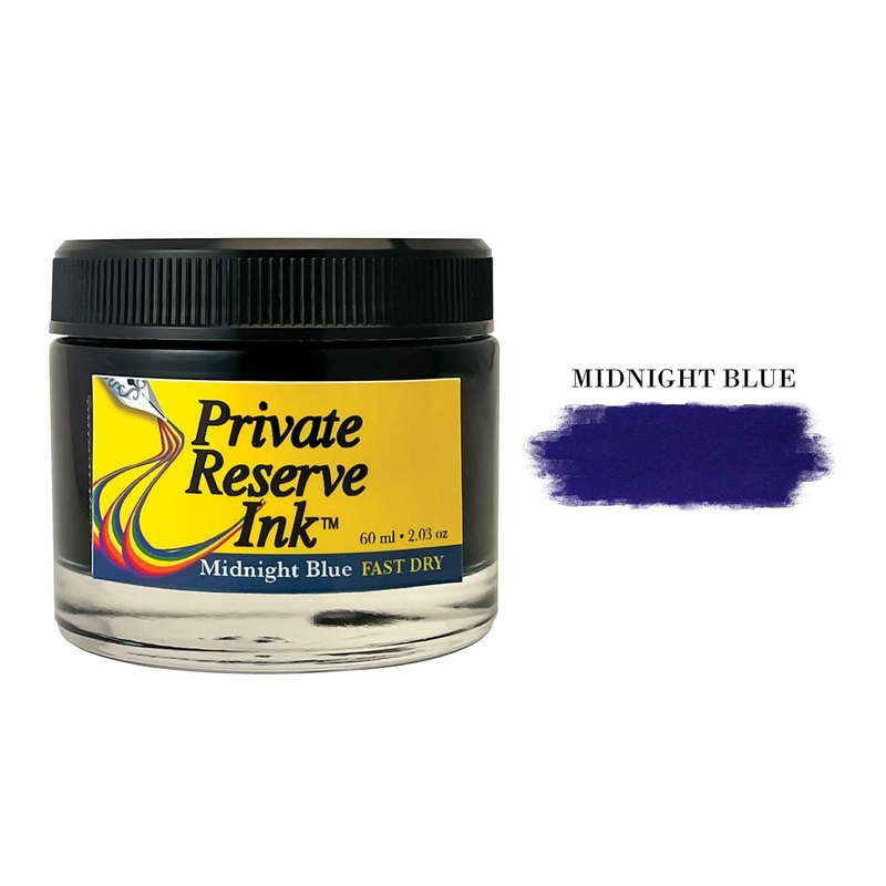 Private Reserve Midnight Blue Fast Dry Ink Bottle – 60ml