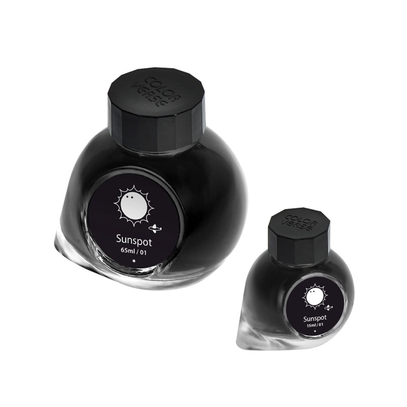 Colorverse Spaceward Sunspot Ink Bottle, Black – 65ml + 15ml
