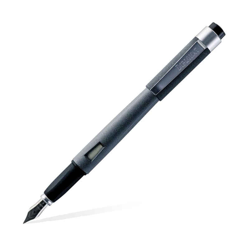 Diplomat Magnum Fountain Pen – Soft Touch Grey Fine