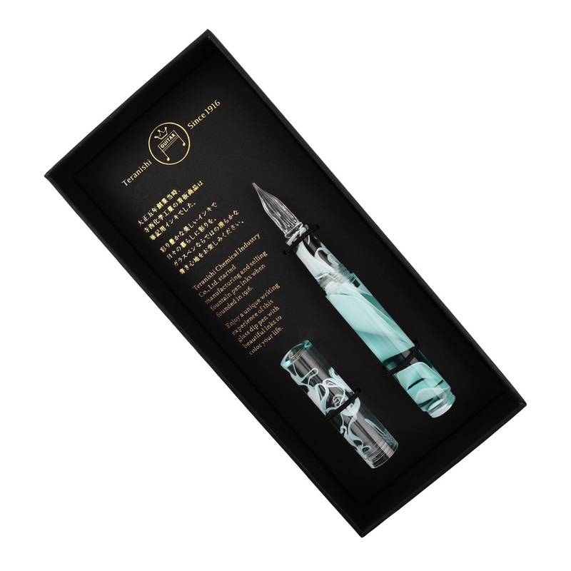 Teranishi Guitar Glass Pen with Cap – Ice Mint