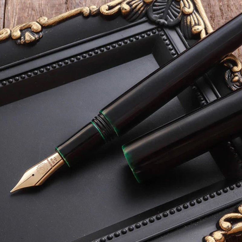 Wancher Sekai Fuzhou Urushi Fountain Pen – Ao Tamenuri CT Extra Fine