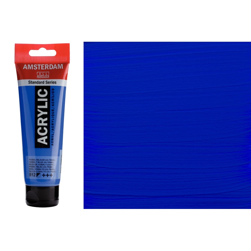 Amsterdam Standard Acrylic Colors, 120 mL, Cobalt Blue Ultramarine
