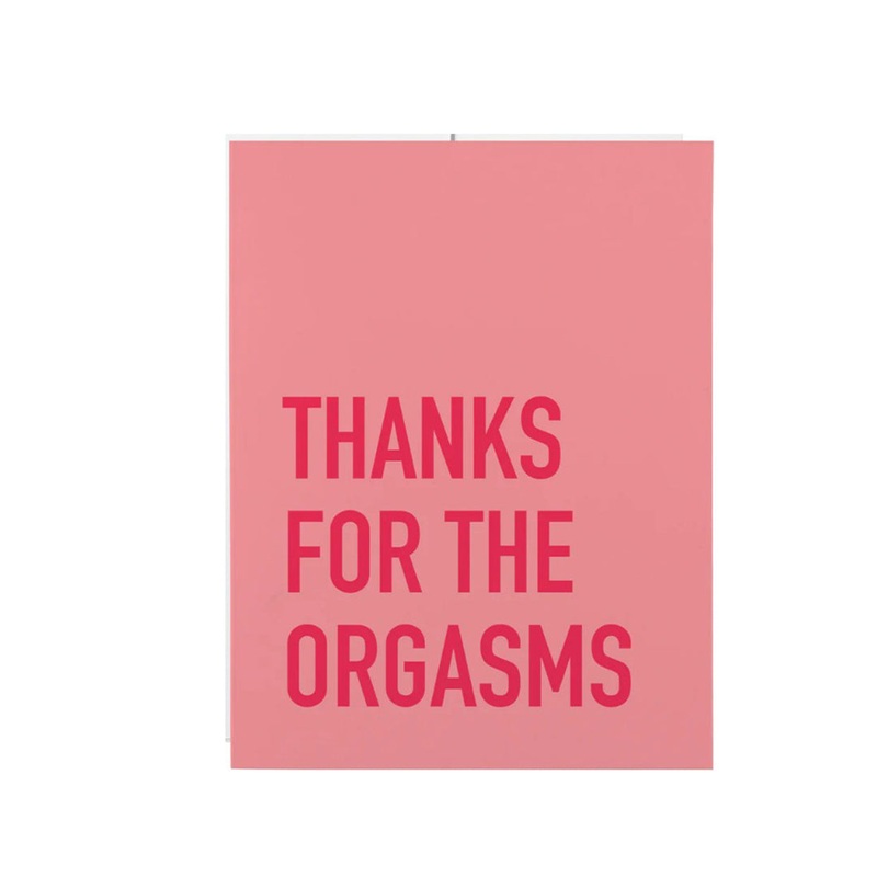 Classy Cards – Thanks Orgasms Card