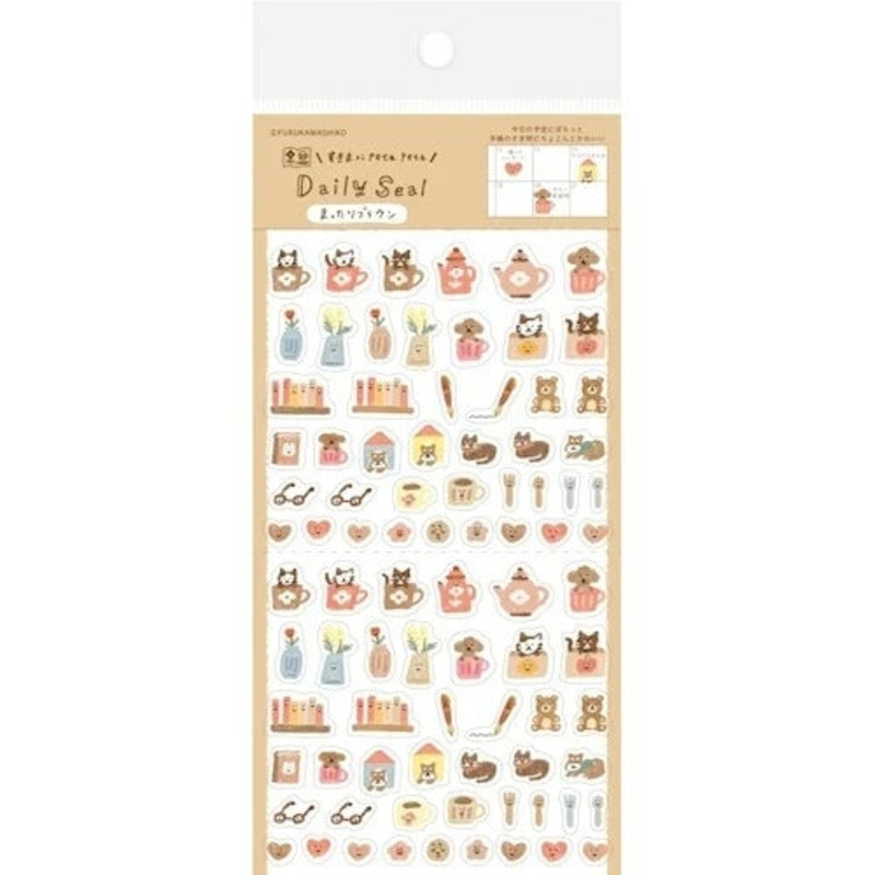 Furukawa Shiko Daily Sticker – Muttari Brown