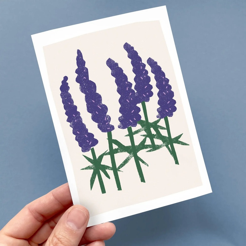 Greeting Card Wild Lupines