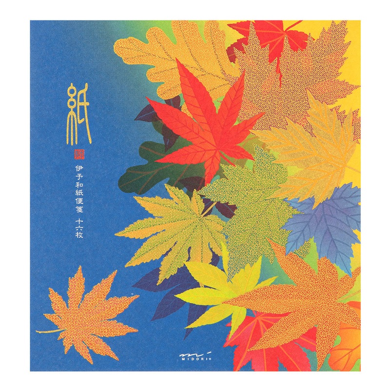 Letter Pad Silk-Printing Fallen Leaves S2