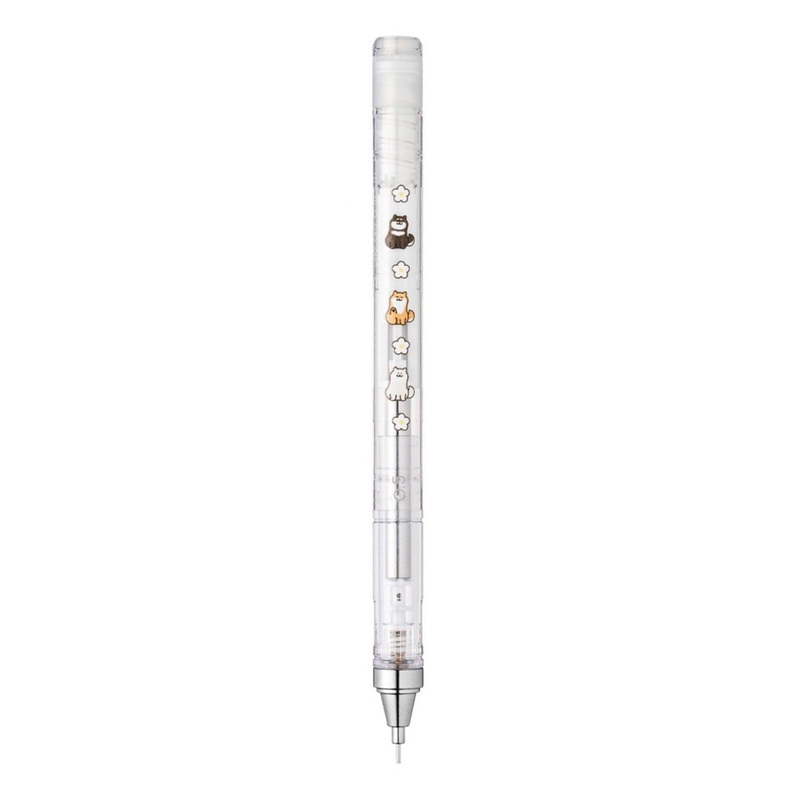 MONO Graph “Cute & Laid Back” Shiba Inu  Mechanical Pencil- Clear/Flower