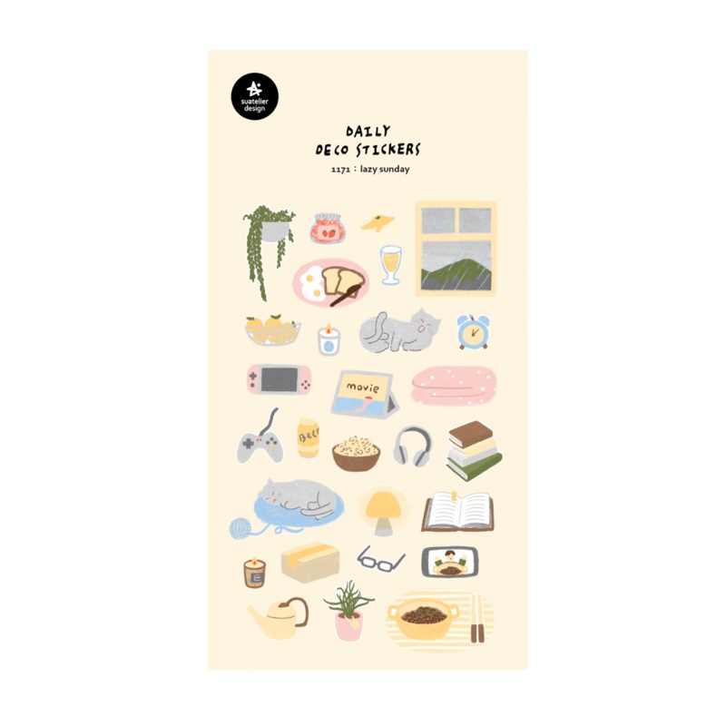 Suatelier Daily Deco Sticker – Lazy Sunday