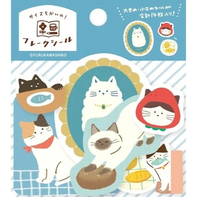 Furukawa Shiko Flake Sticker – Cat