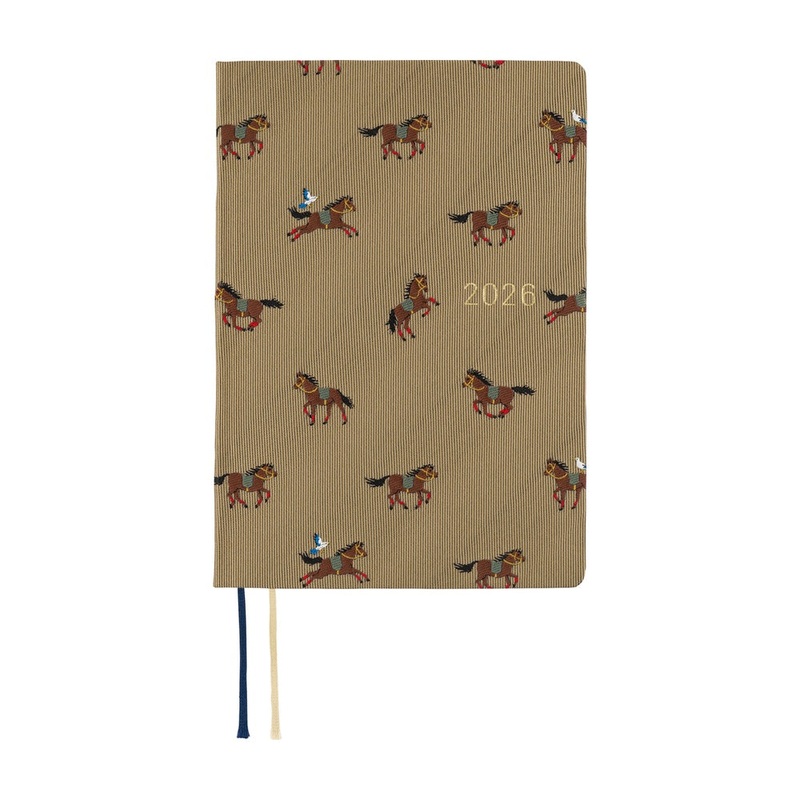 Hobonichi Bow & Tie Galloping Horses HON A6