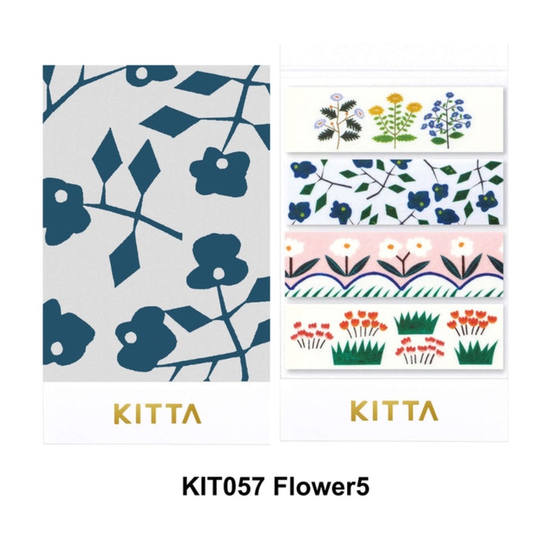 KITTA Washi Tape Flower5
