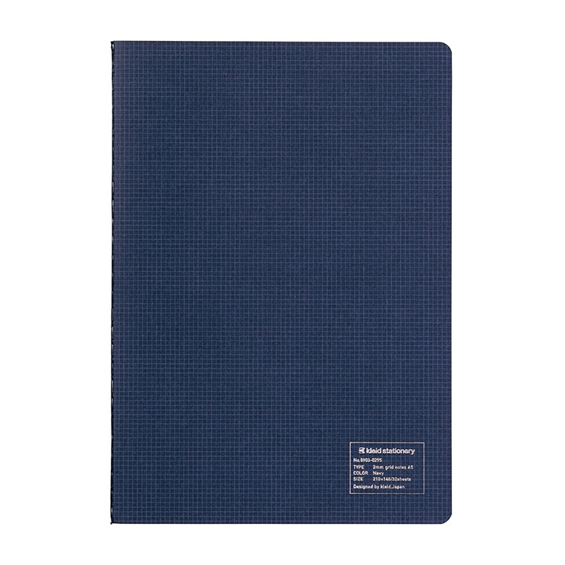 Kleid 2mm A5  Notebook- Navy Blue