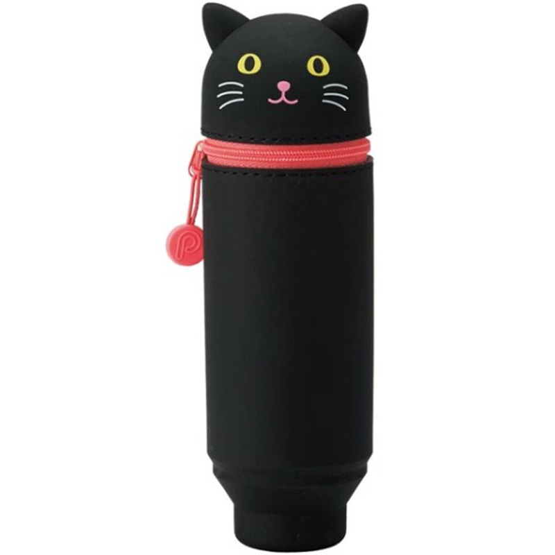 Lihit Lab Pen Case PuniLabo- Black Cat