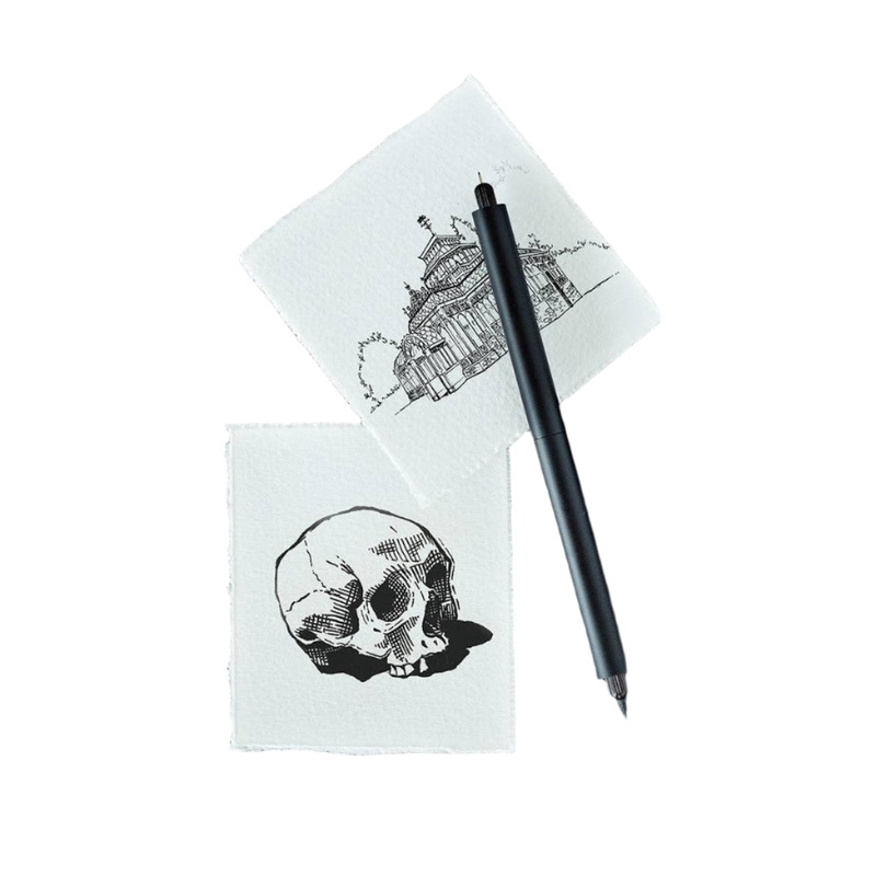 Lumos Pro – Refillable Multi-Tip Pen: Matte Black / Duo Tip