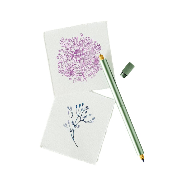 Lumos Pro – Refillable Multi-Tip Pen: Sage / Duo Tip