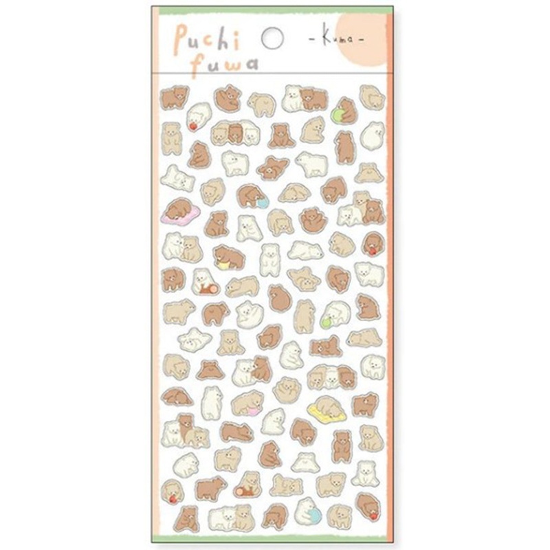 Mind Wave Stickers Puchi Fuwa -Kuma-