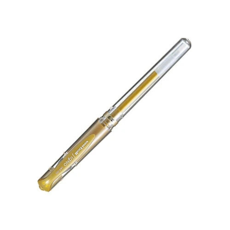 Mitsubishi Pencil Gel Pen Uni-ball Signo Bold Cap Style 1.0mm – Gold