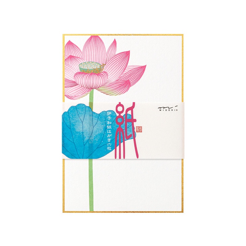 Postcard 734 Foil-Stamping Lotus