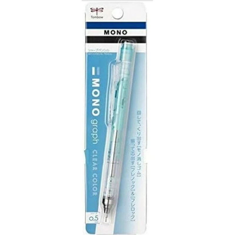 Tombow Mechanical Pencil 0.5 MONO Gragh Tombow Clear Mint