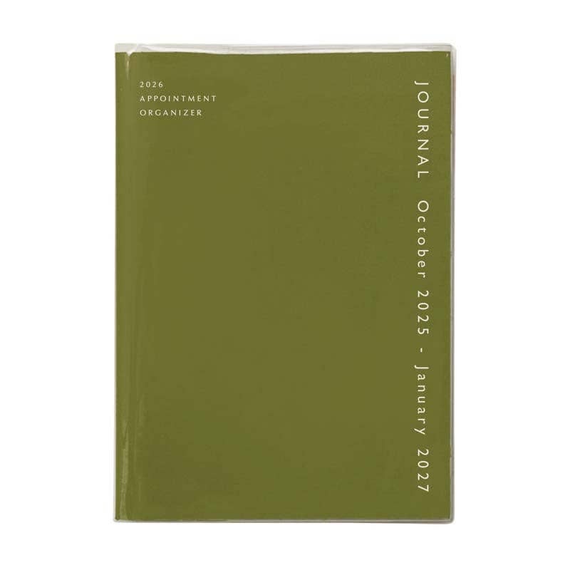 2026 Monthly Planner Coton A5- Khaki