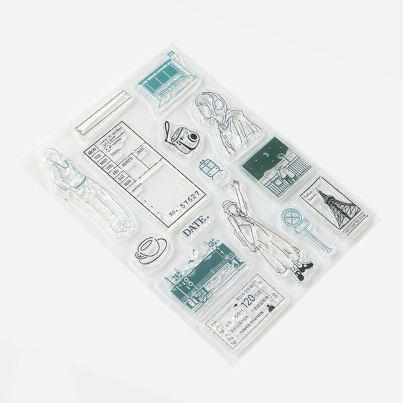 BGM Clear Stamp – Japan Travel Walking